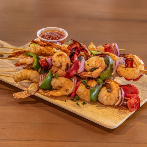 a plate of food on a table